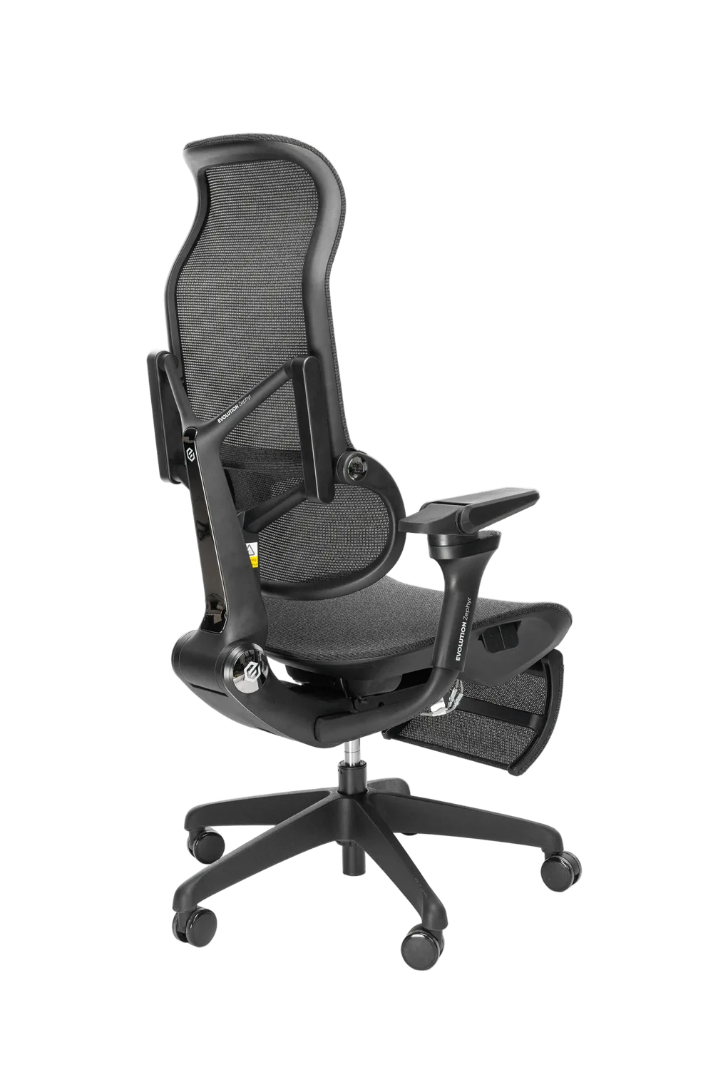 Офисное кресло EVOLUTION Zephyr Black, боковой ракурс
