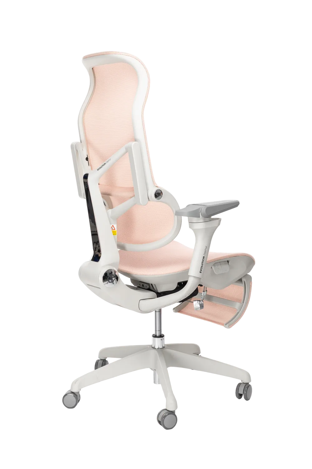 Игровое кресло EVOLUTION Zephyr Pink, боковой вид
