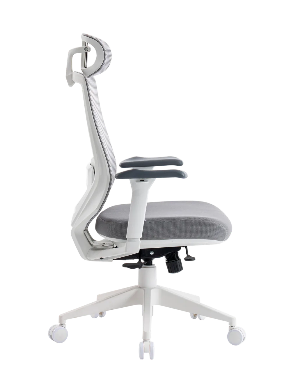 Игровое кресло EVOLUTION HybridFlex White, вид сбоку