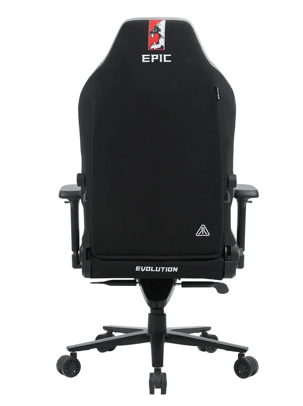 Игровое кресло EPIC, вид сзади, чёрный цвет