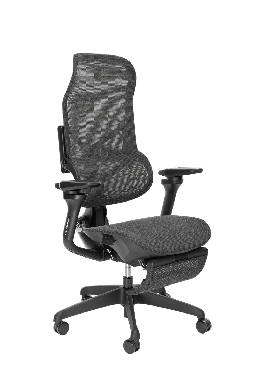 Офисное кресло EVOLUTION Zephyr Black, вид сбоку