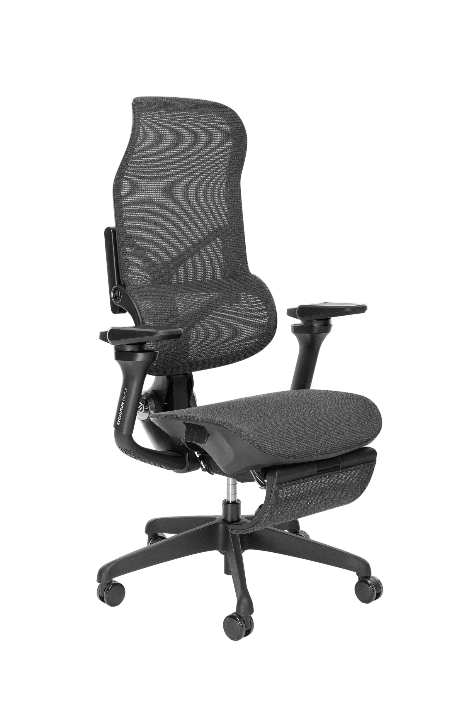 Офисное кресло EVOLUTION Zephyr Black, вид сбоку