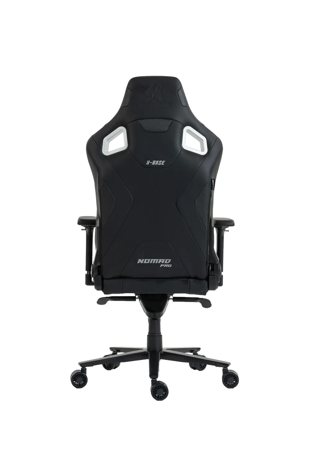 Игровое кресло NOMAD PRO X-BASE, вид сзади, чёрное
