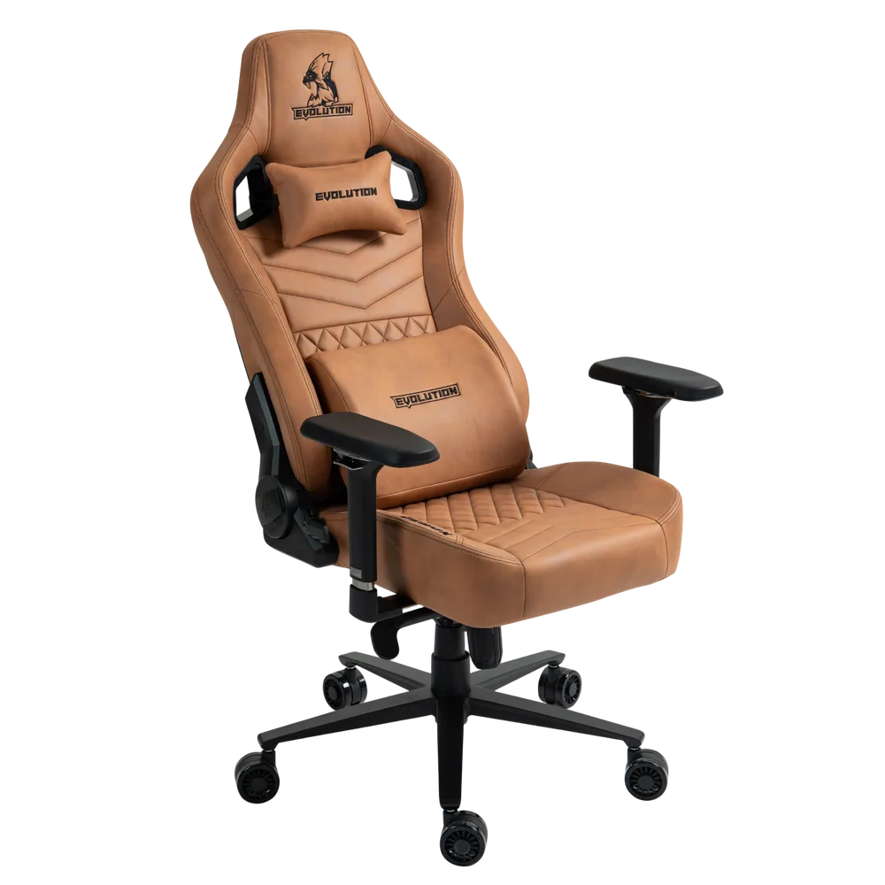 Игровое кресло EVOLUTION NOMAD PRO Brown, вид сбоку