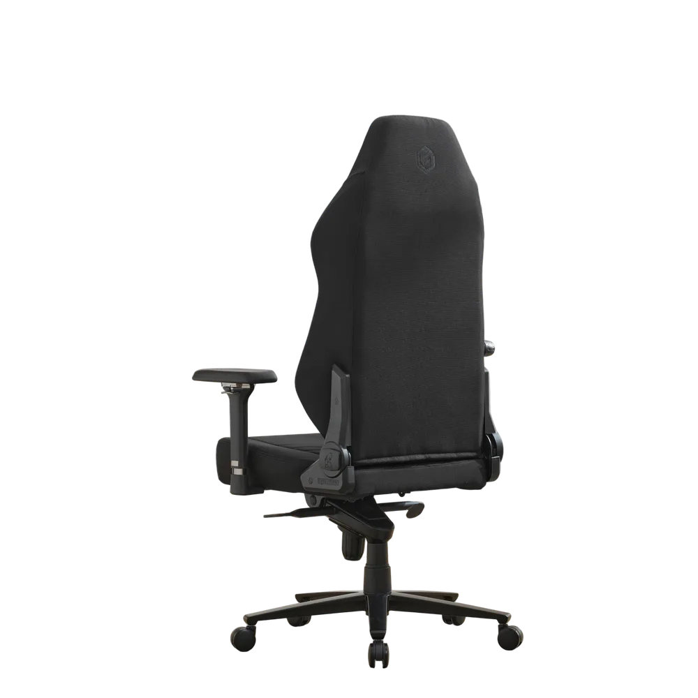 Игровое кресло EVOLUTION TITAN FABRIC, вид сзади, чёрное