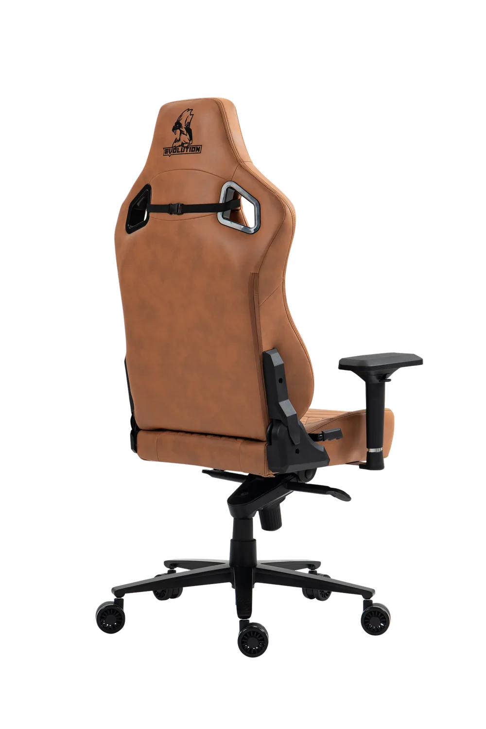 Игровое кресло EVOLUTION NOMAD, вид сзади, коричневое