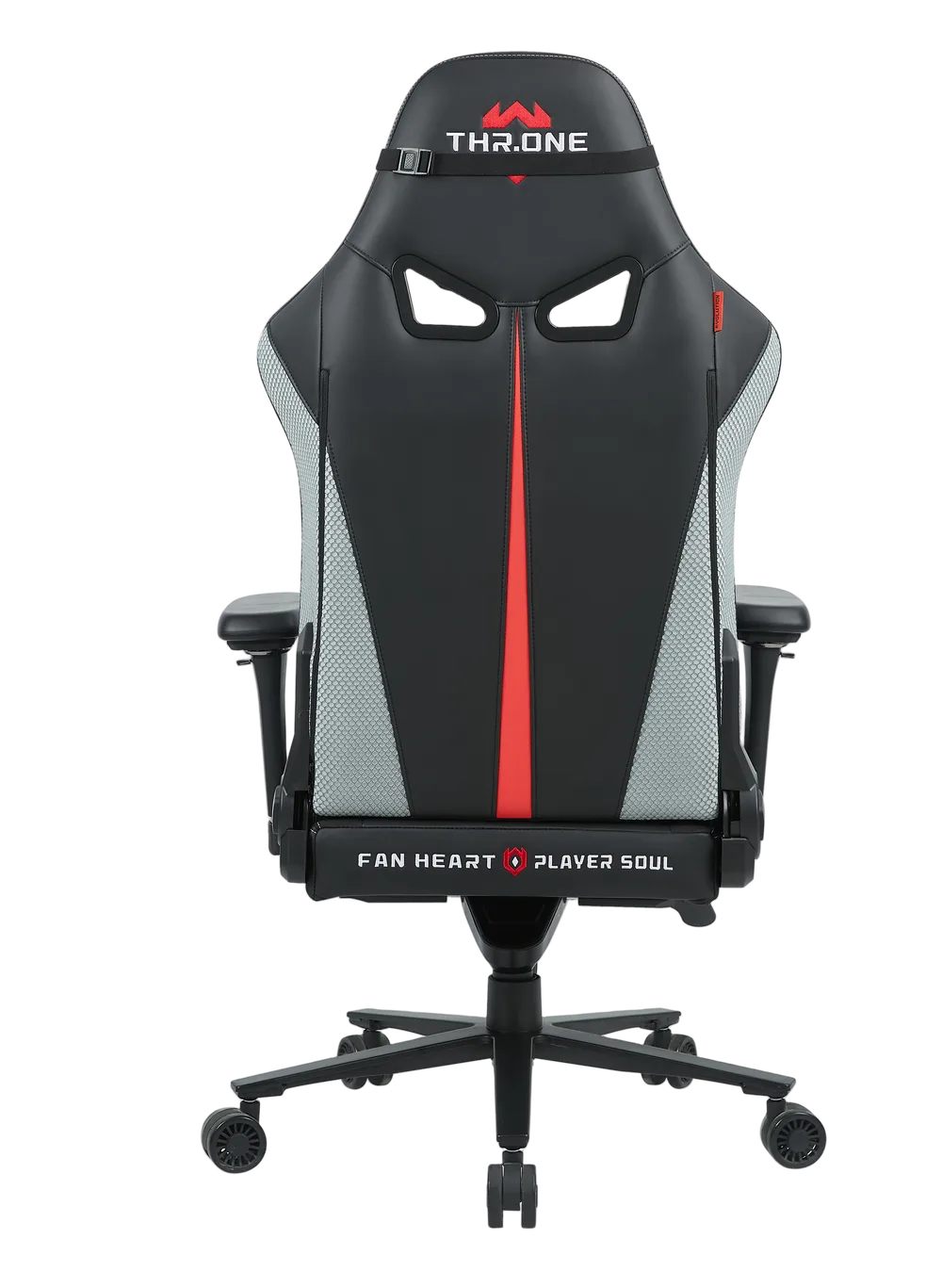 Игровое кресло EVOLUTION Throne Grey, вид спереди
