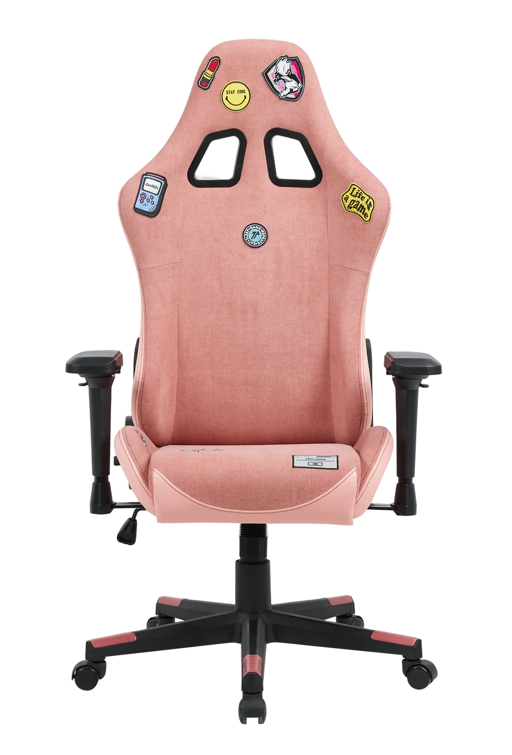 Игровое кресло EVOLUTION REBEL GIRL EDITION V2, розовое с нашивками