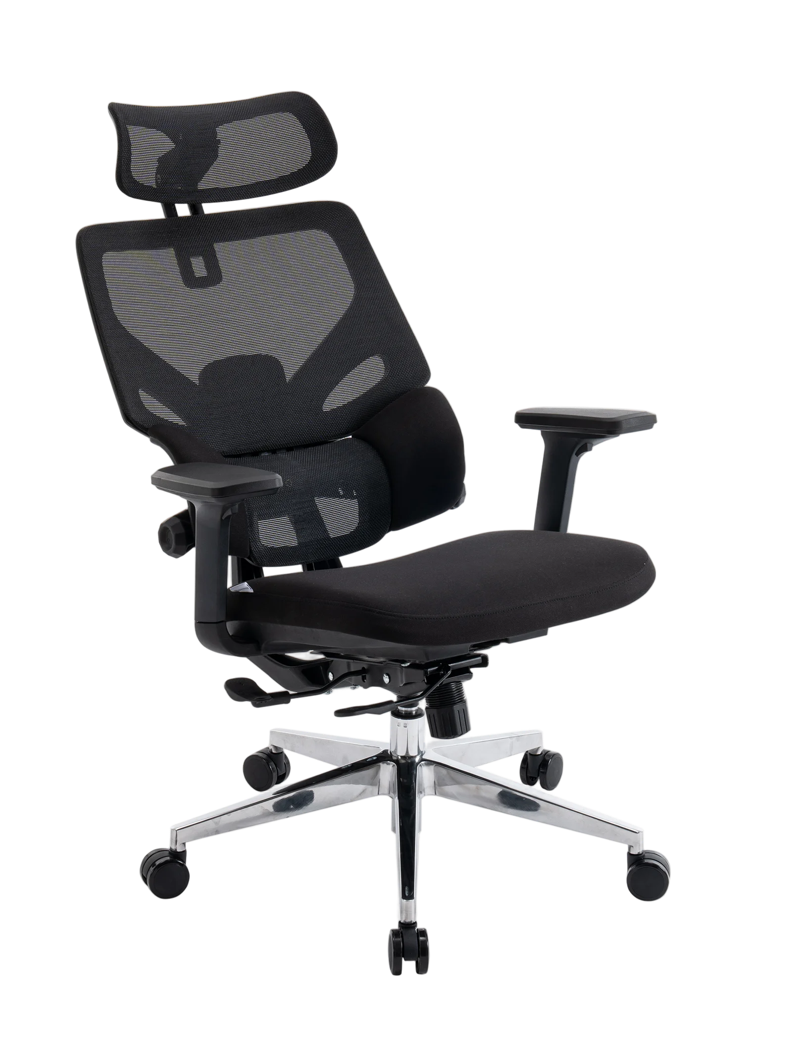 Игровое кресло EVOLUTION LumbarPro AL, вид сбоку, чёрное