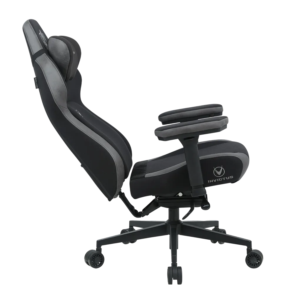 Игровое кресло EVOLUTION Invictus, вид сбоку, чёрный цвет
