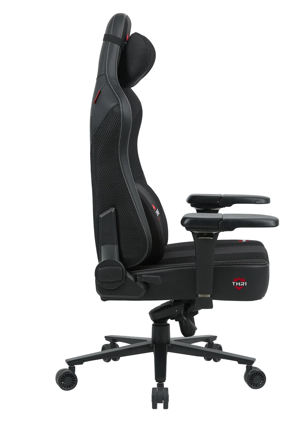 Игровое кресло EVOLUTION Throne Black, вид сбоку