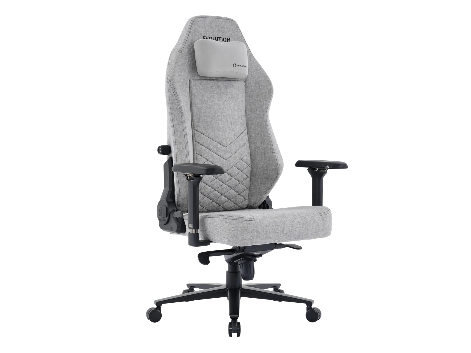 Игровое кресло EVOLUTION TITAN FABRIC Grey, вид спереди