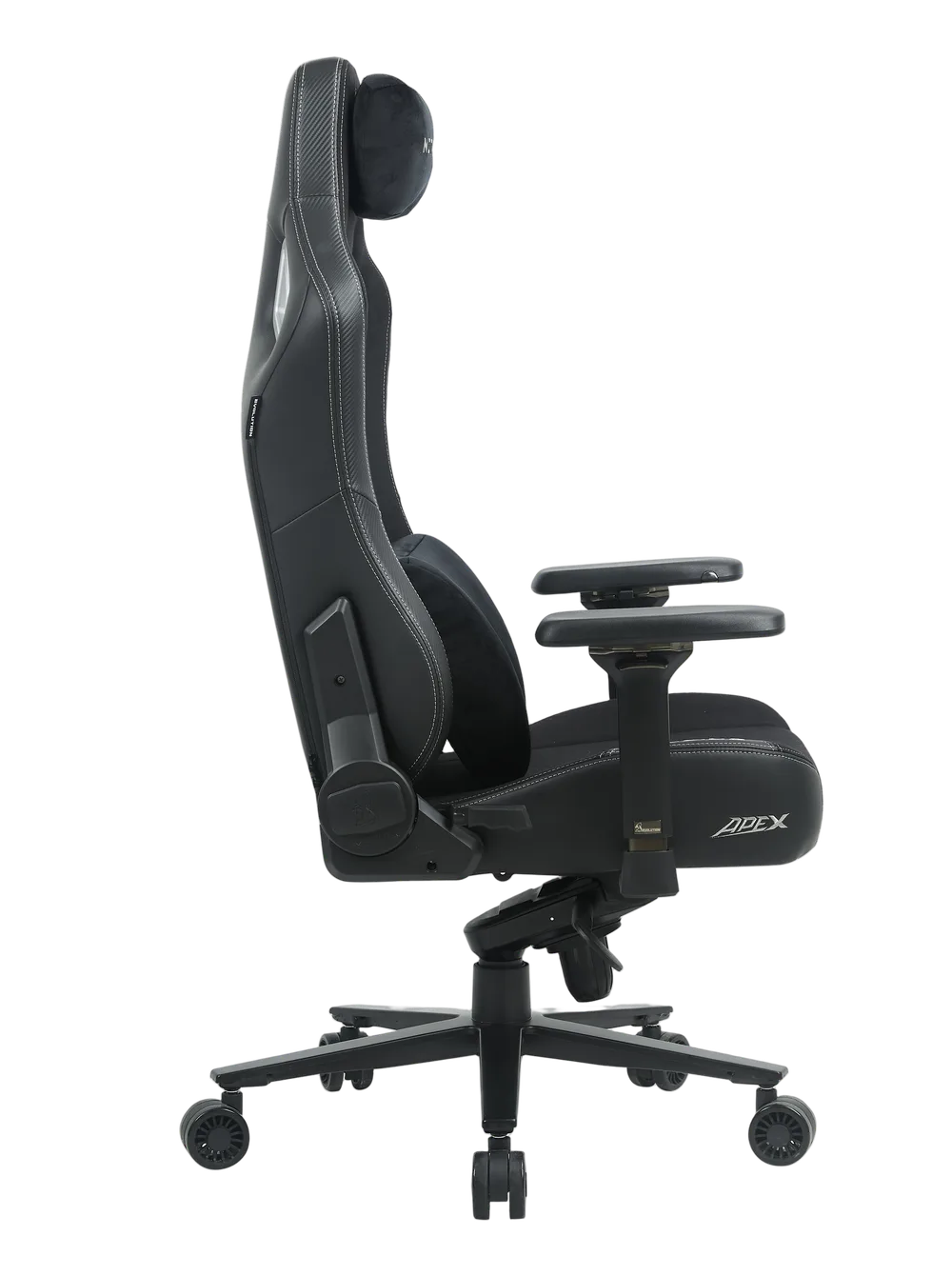 Игровое кресло EVOLUTION NOMAD PRO, боковой вид, чёрное