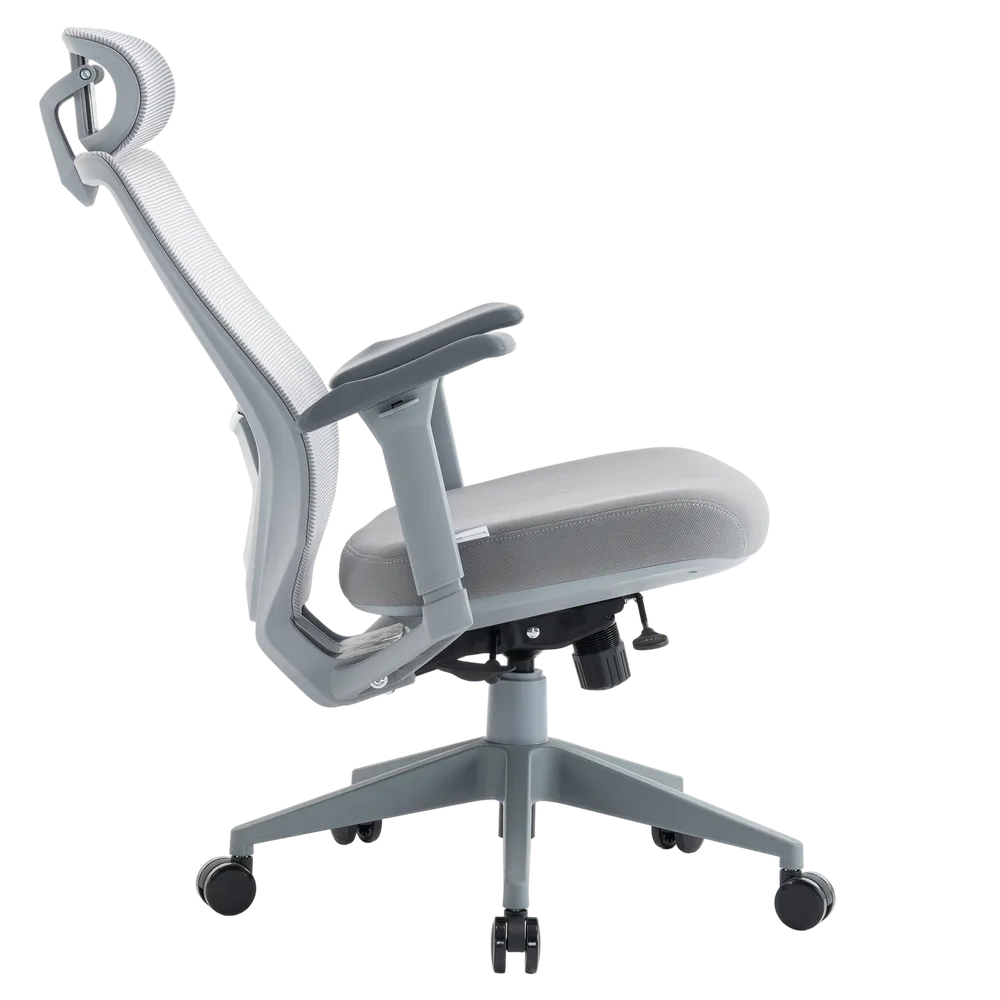 Игровое кресло EVOLUTION HybridFlex Grey, вид сбоку
