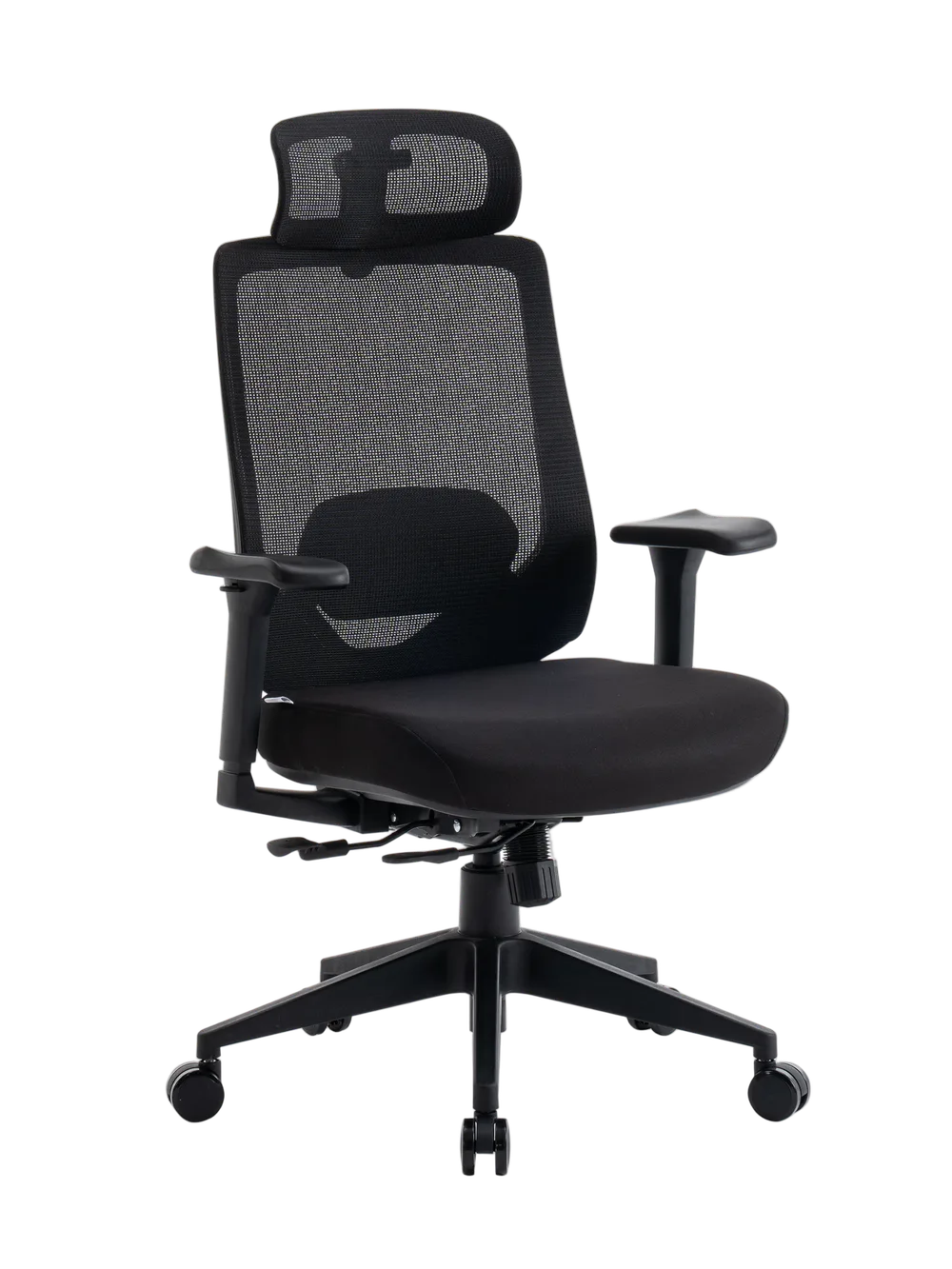 Игровое кресло EVOLUTION HybridFlex Black, вид спереди