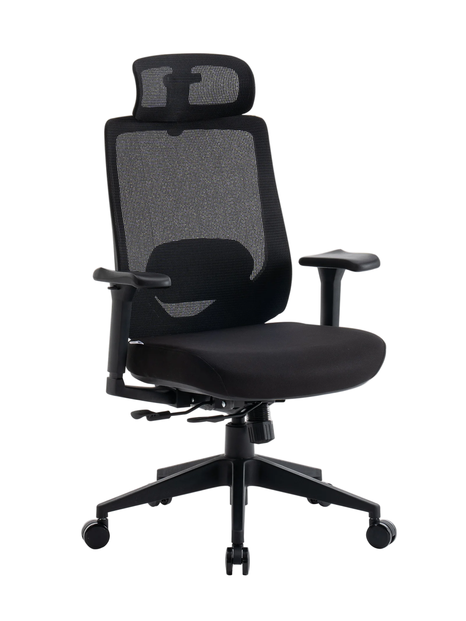 Игровое кресло EVOLUTION HybridFlex Black, вид спереди
