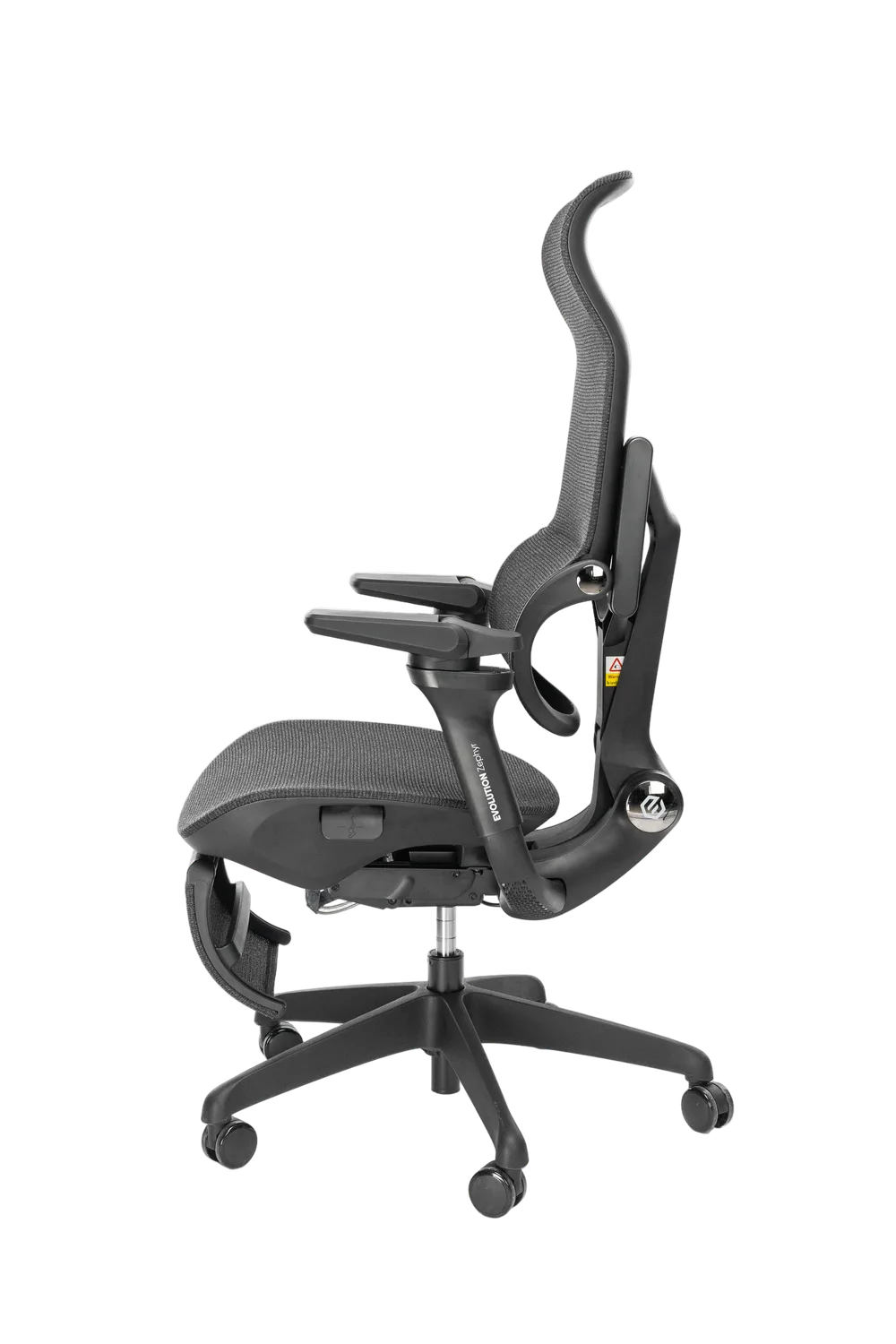 Игровое кресло Zephyr Black, вид сбоку