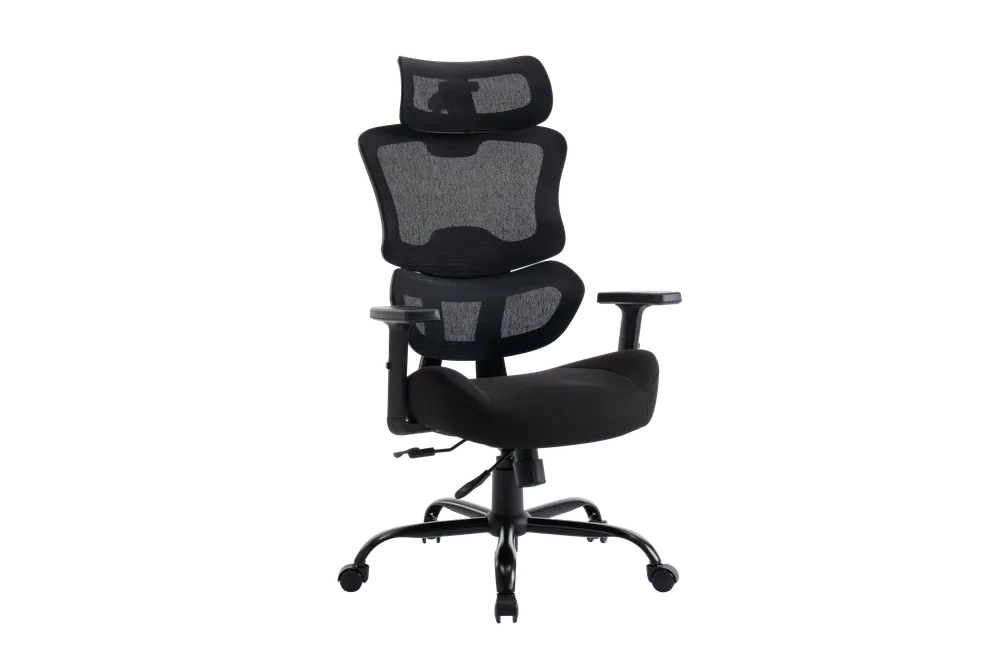 Игровое кресло EVOLUTION ZenFoam Black, вид спереди