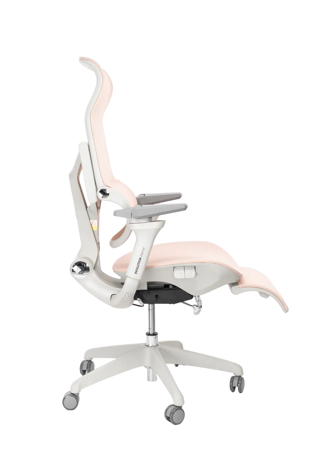 Игровое кресло EVOLUTION Zephyr Pink, вид сбоку