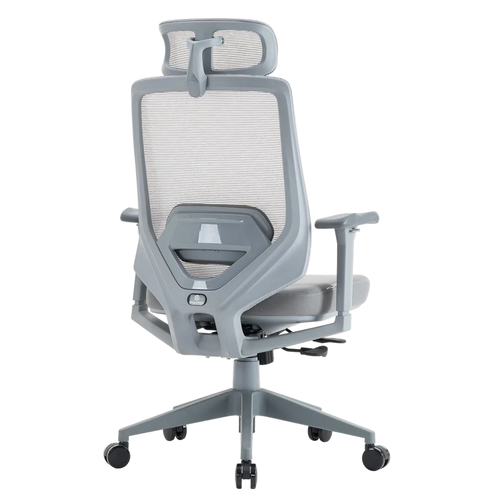 Игровое кресло EVOLUTION HybridFlex Grey, вид сзади