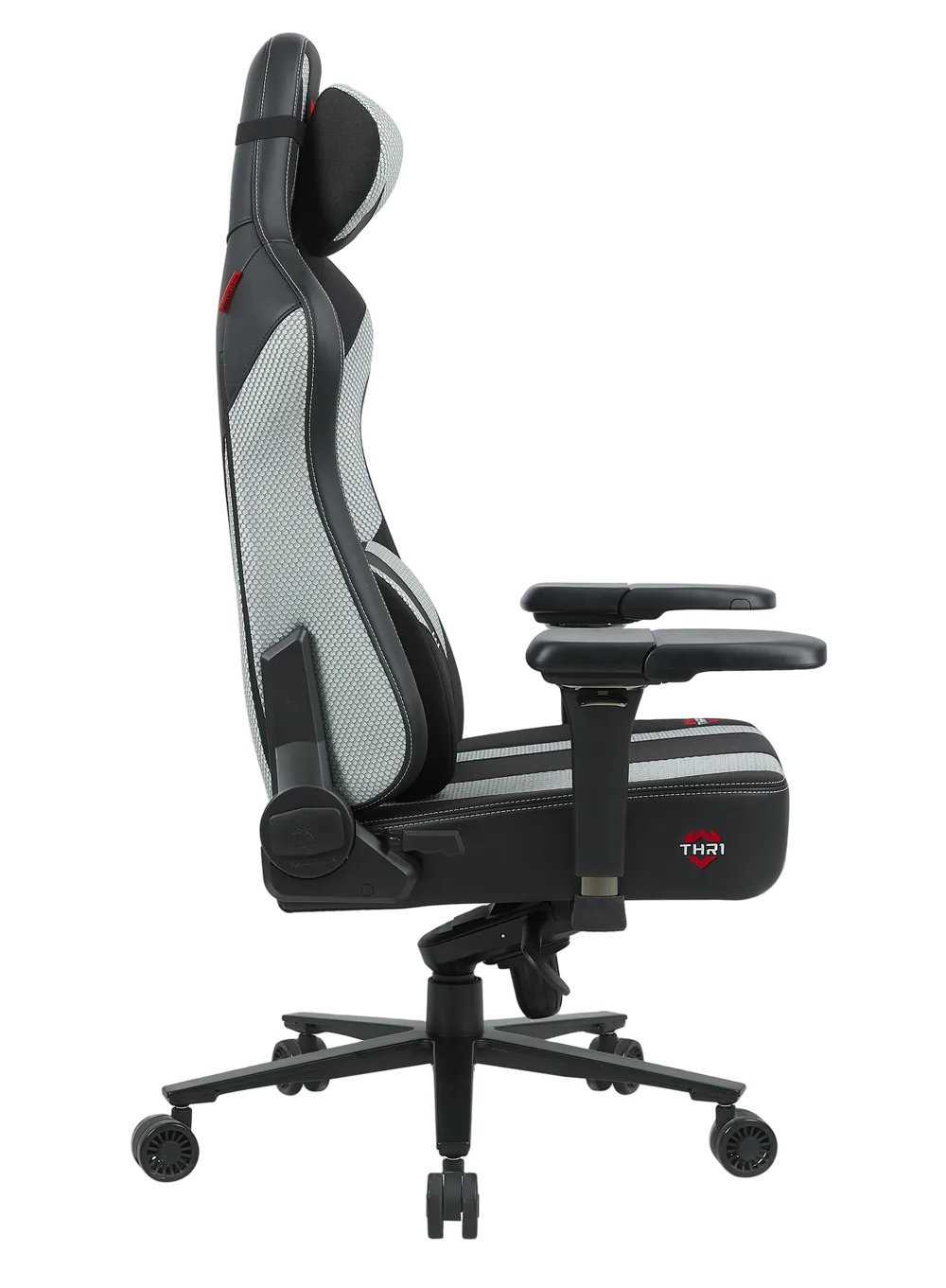 Игровое кресло EVOLUTION Throne Grey, вид сбоку