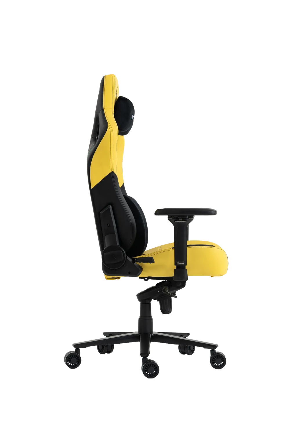 Игровое кресло EVOLUTION NOMAD PRO, вид сбоку, жёлто-чёрное