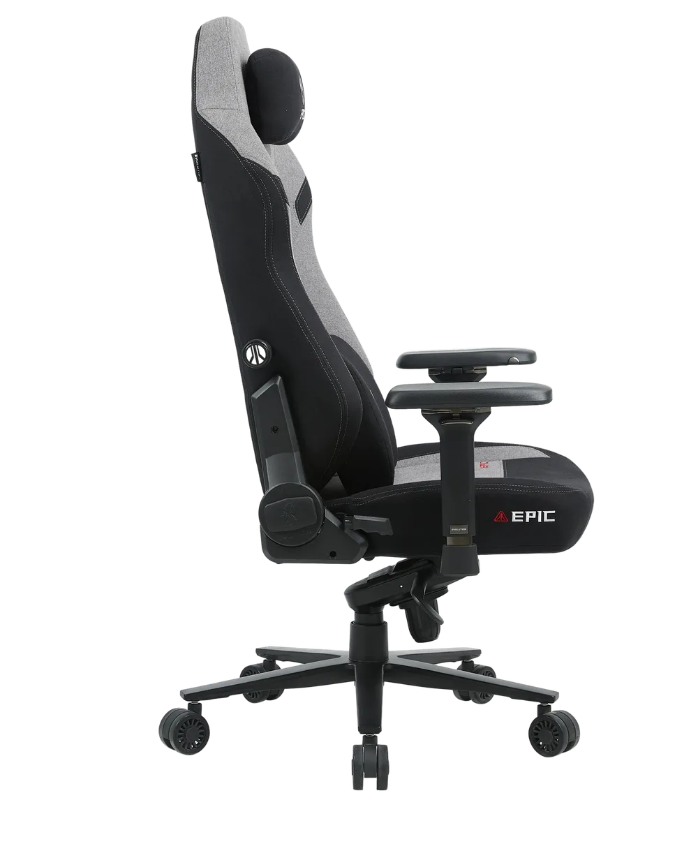 Игровое кресло EPIC FABRIC Grey, вид сбоку