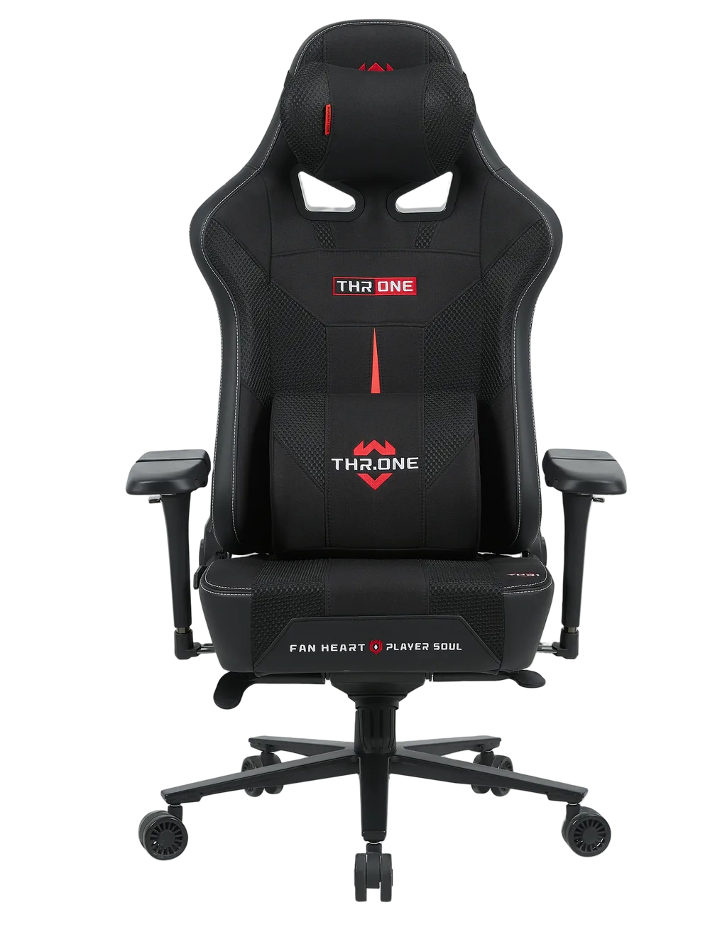 Игровое кресло EVOLUTION Throne Black, вид спереди