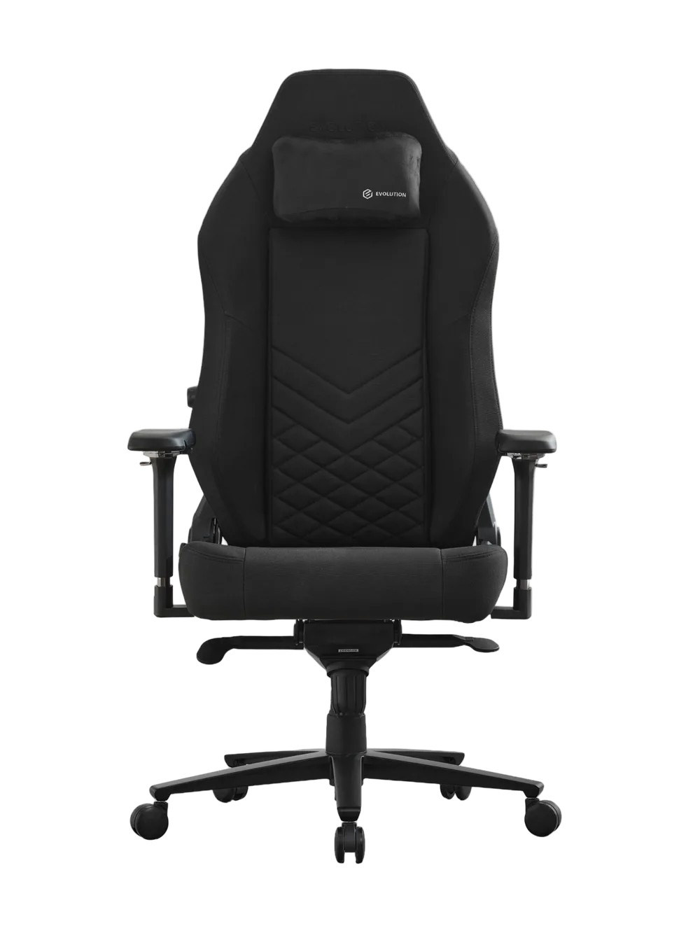 Игровое кресло EVOLUTION TITAN FABRIC Black, вид спереди