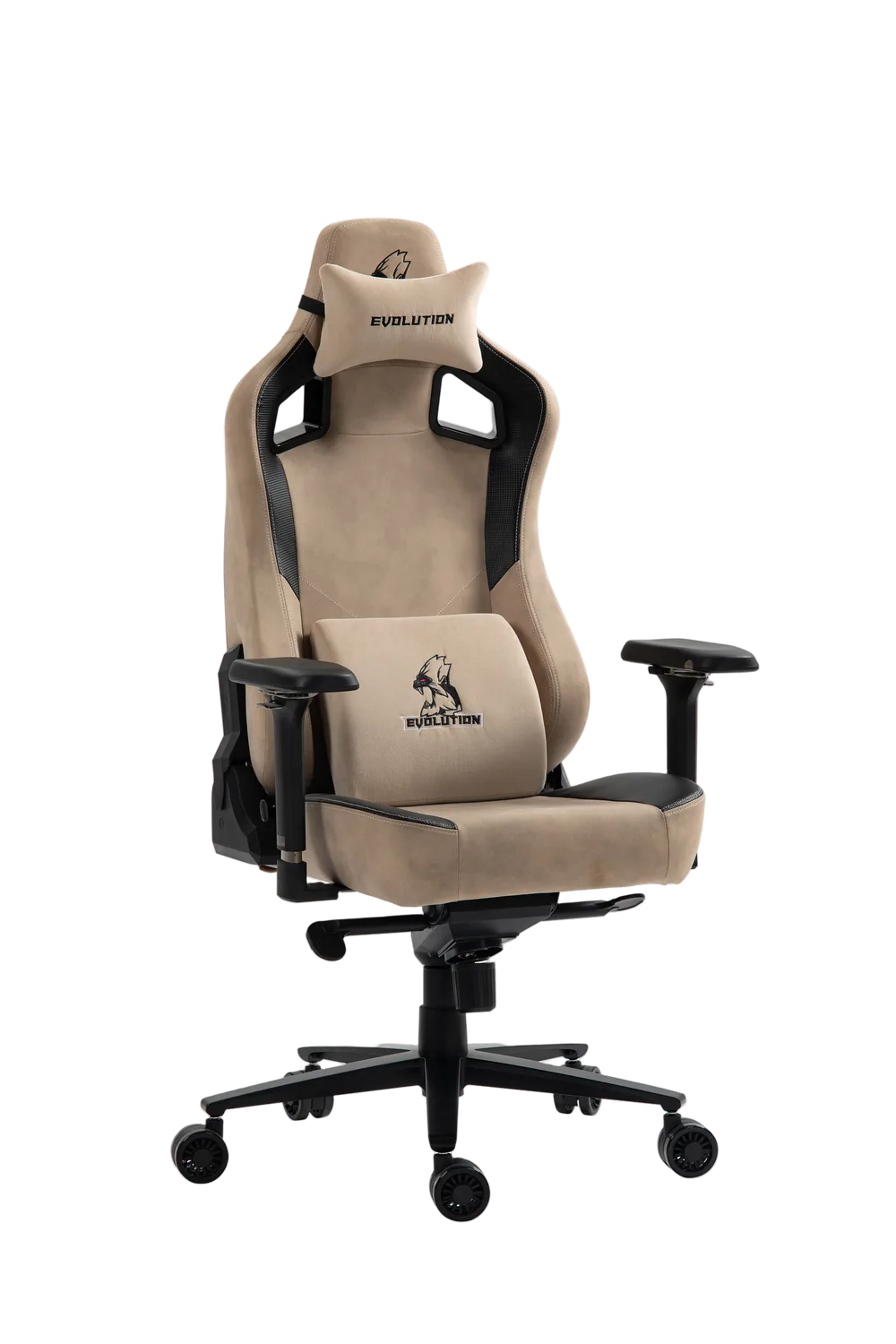 Игровое кресло EVOLUTION PROJECT A, вид спереди, бежевое