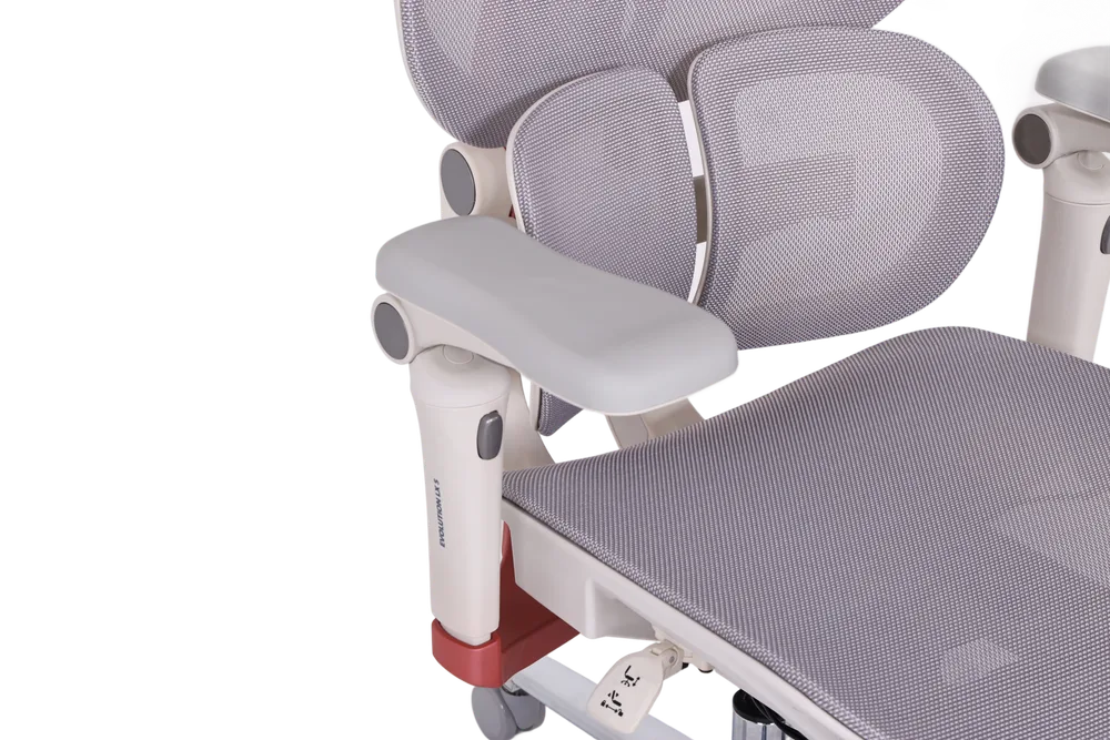 Игровое кресло EVOLUTION LX 5 Red, боковой вид подлокотника и сиденья