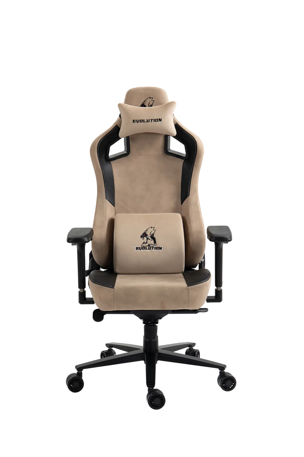 Игровое кресло EVOLUTION PROJECT A, вид спереди, бежевое
