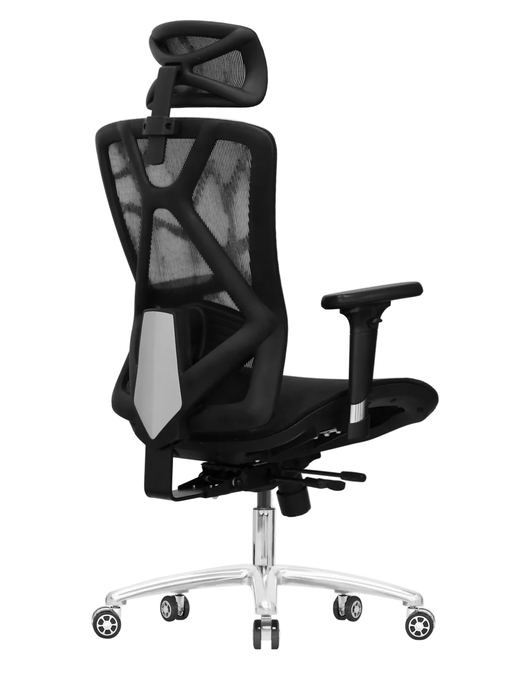 Игровое кресло EVOLUTION EXO F1, вид сбоку, чёрное