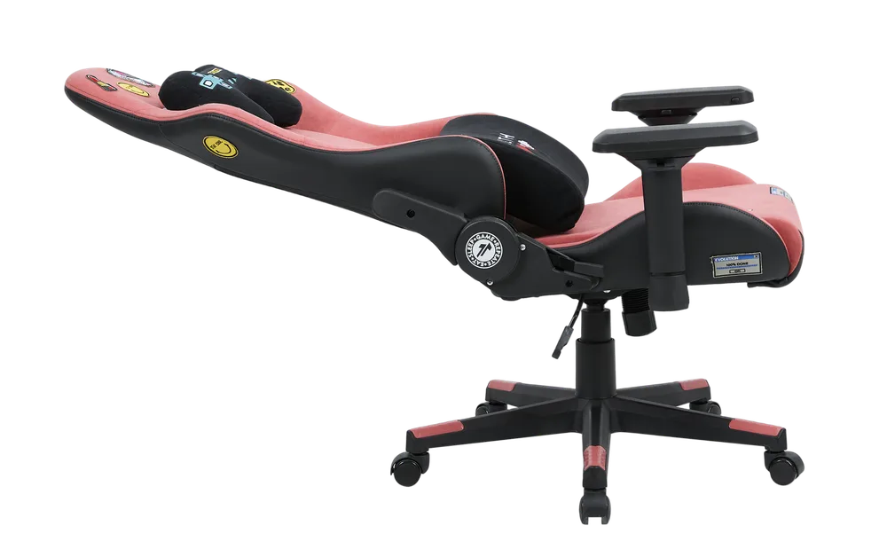 Игровое кресло EVOLUTION REBEL, розовый цвет, вид сбоку