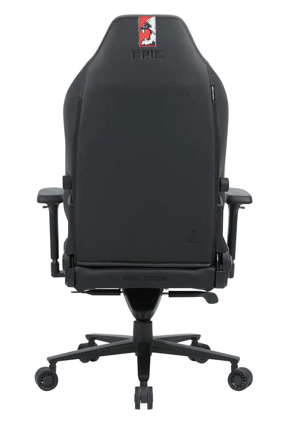 Игровое кресло EVOLUTION EPIC FABRIC Black, вид сзади