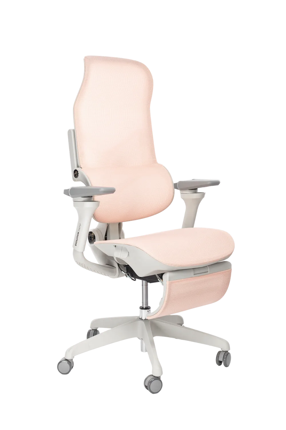 Игровое кресло EVOLUTION Zephyr Pink, вид сбоку