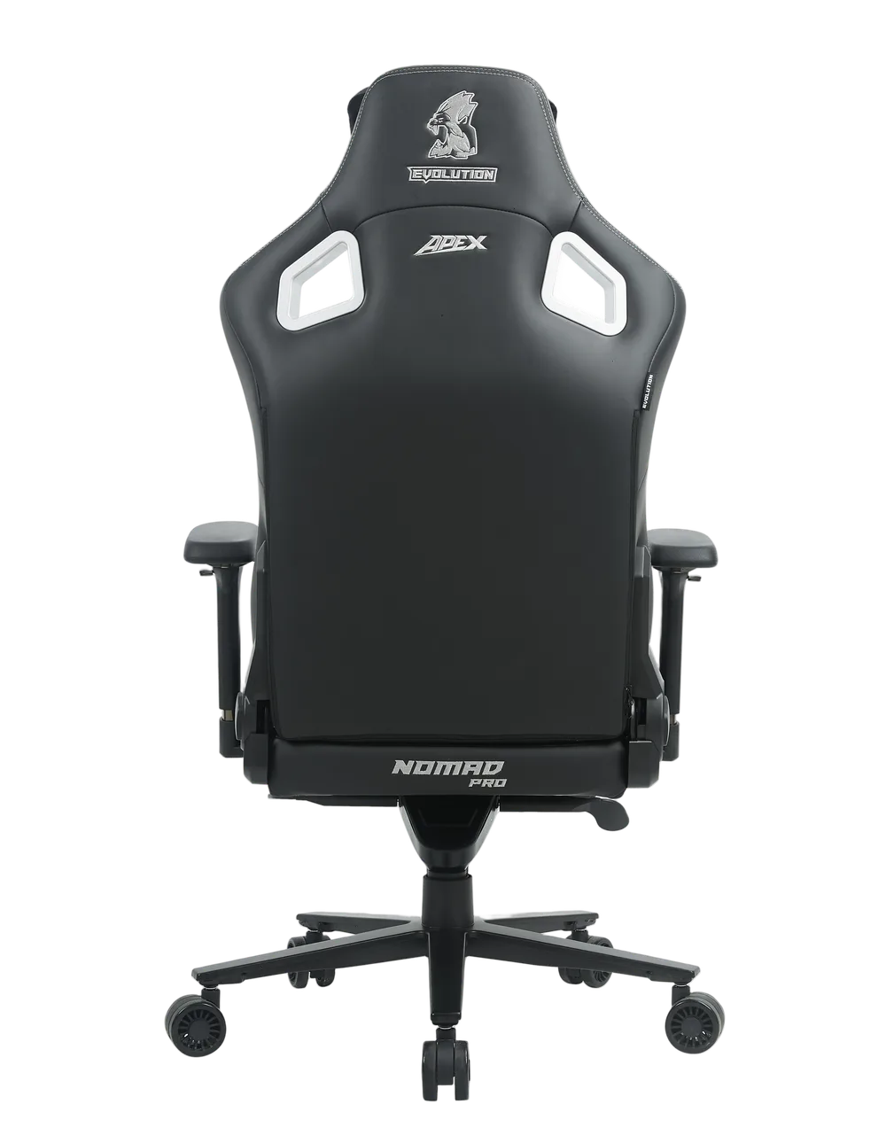 Игровое кресло EVOLUTION NOMAD PRO, вид сзади, черное