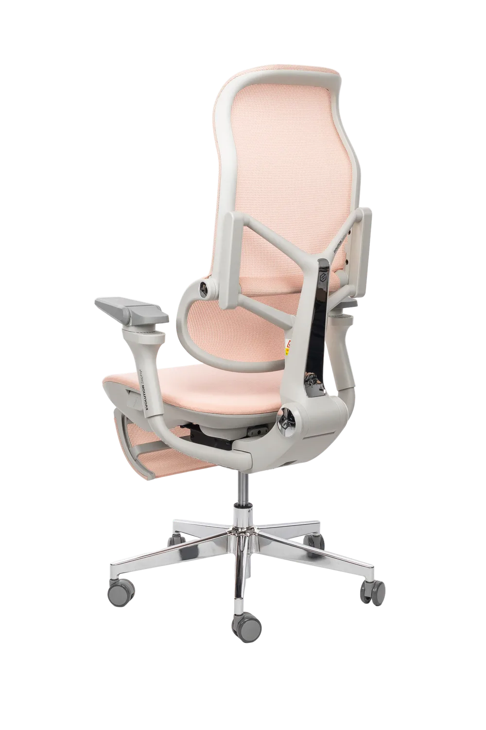 Игровое кресло EVOLUTION Zephyr, боковой вид, розовая ткань