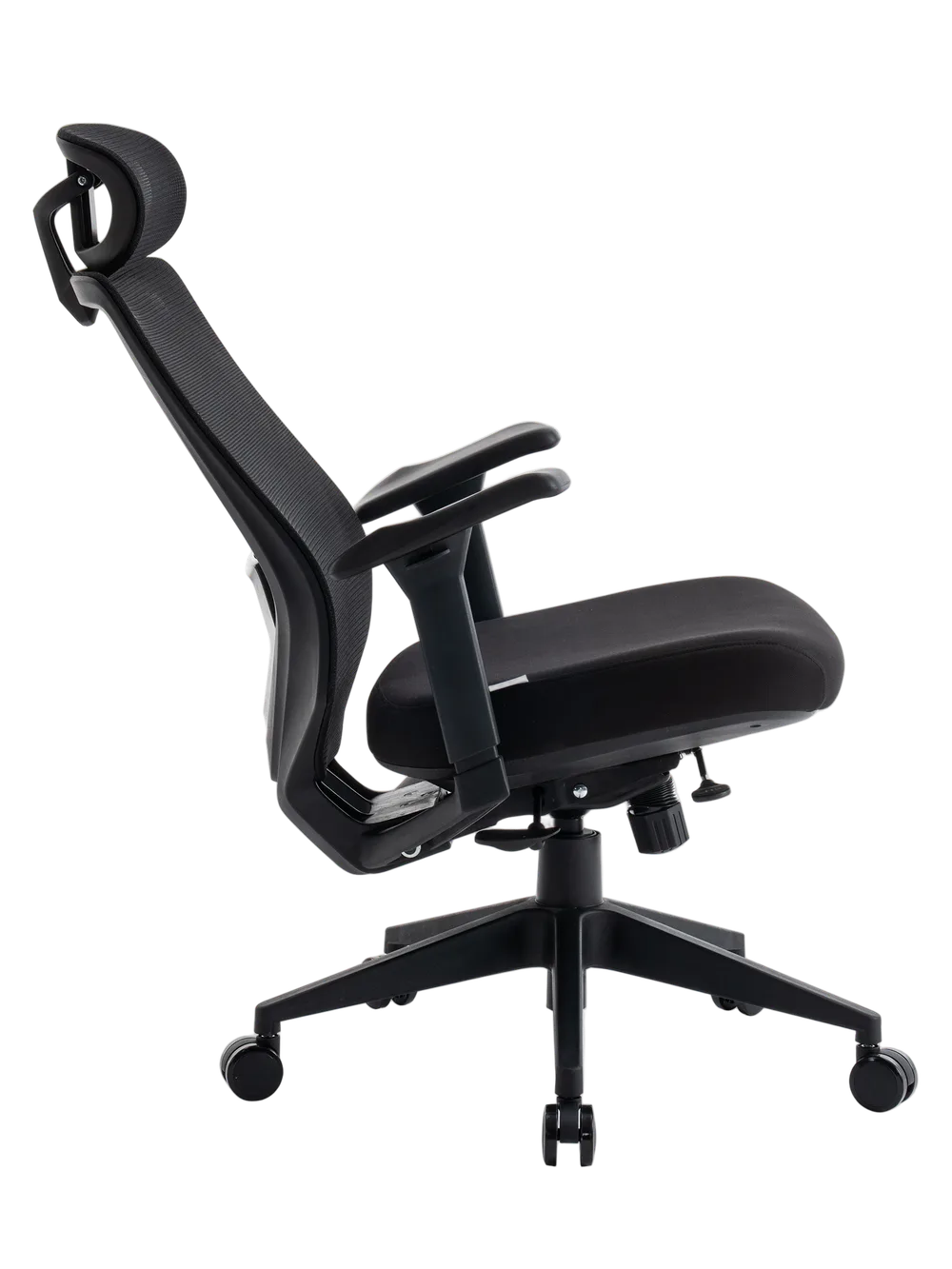 Игровое кресло EVOLUTION HybridFlex Black, вид сбоку