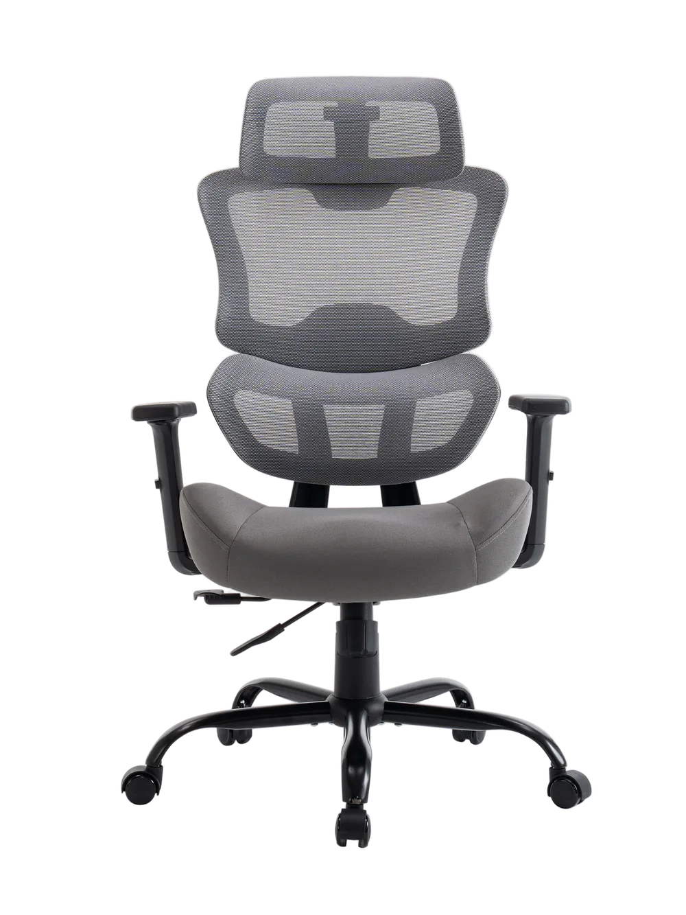 Игровое кресло EVOLUTION ZenFoam Grey, вид спереди