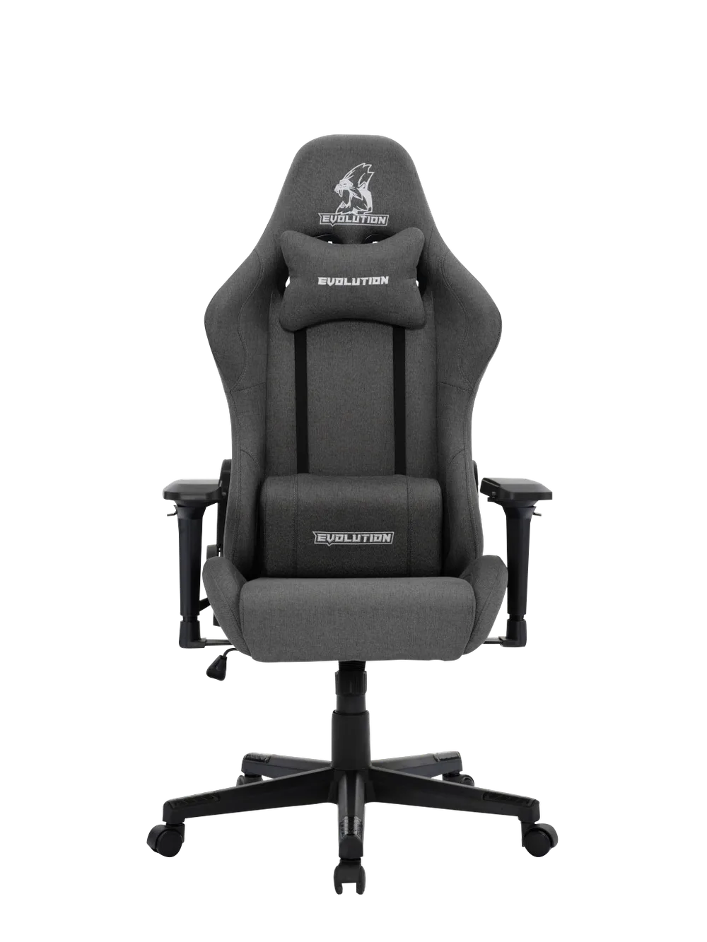 Игровое кресло EVOLUTION TACTIC PRO, фронтальный вид, графитовый цвет