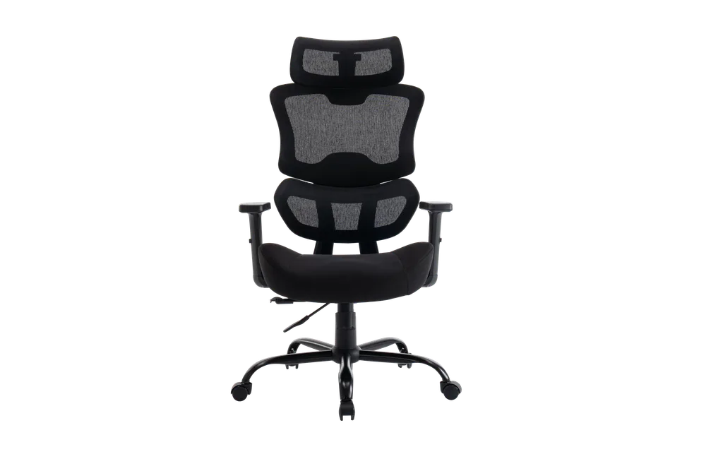 Игровое кресло EVOLUTION ZenFoam Black, вид спереди