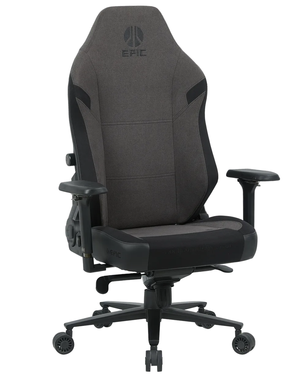 Игровое кресло EVOLUTION EPIC FABRIC Black, фронтальный вид