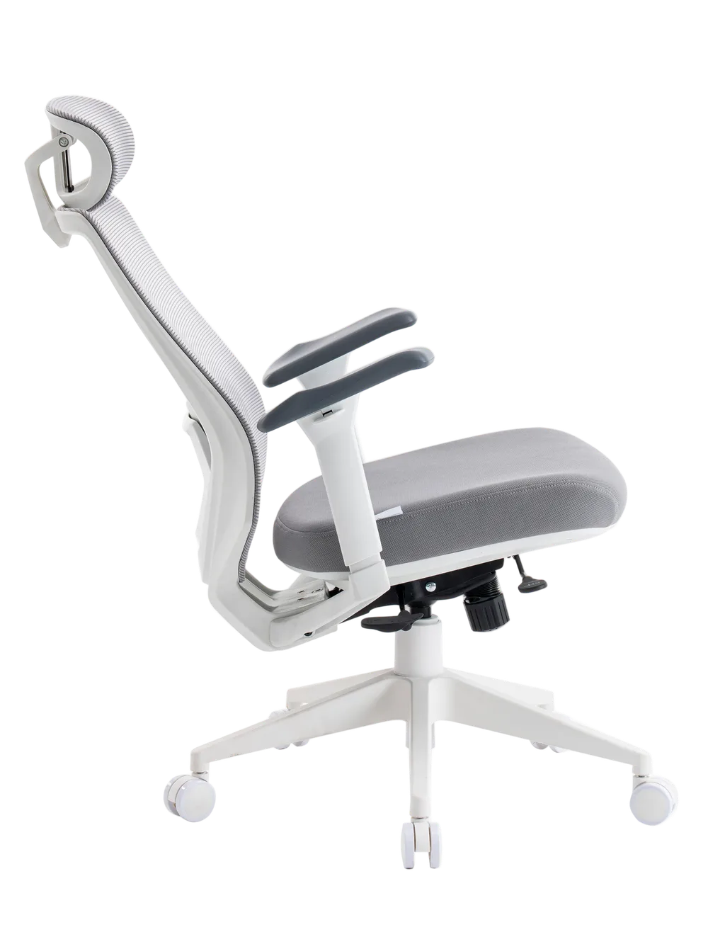 Игровое кресло EVOLUTION HybridFlex White, вид сбоку