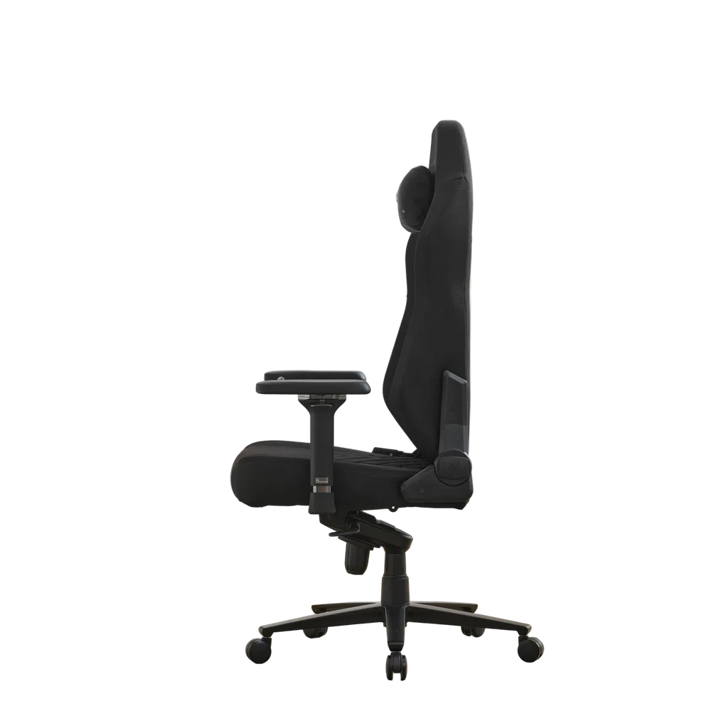 Игровое кресло EVOLUTION TITAN, вид сбоку, чёрное