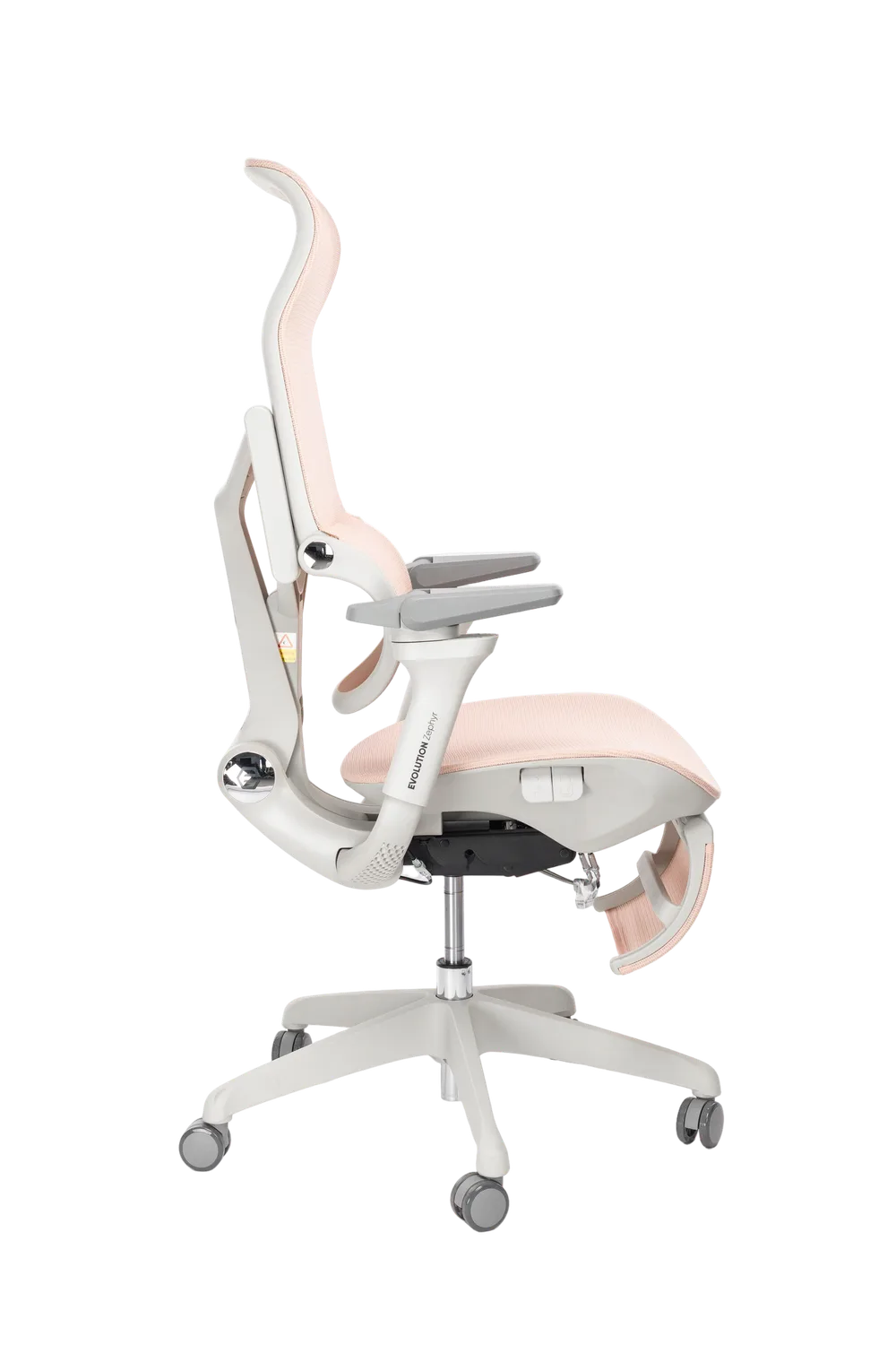 Игровое кресло EVOLUTION Zephyr Pink, вид сбоку