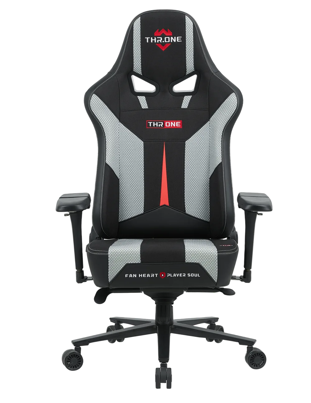 Игровое кресло EVOLUTION Throne Grey, вид спереди