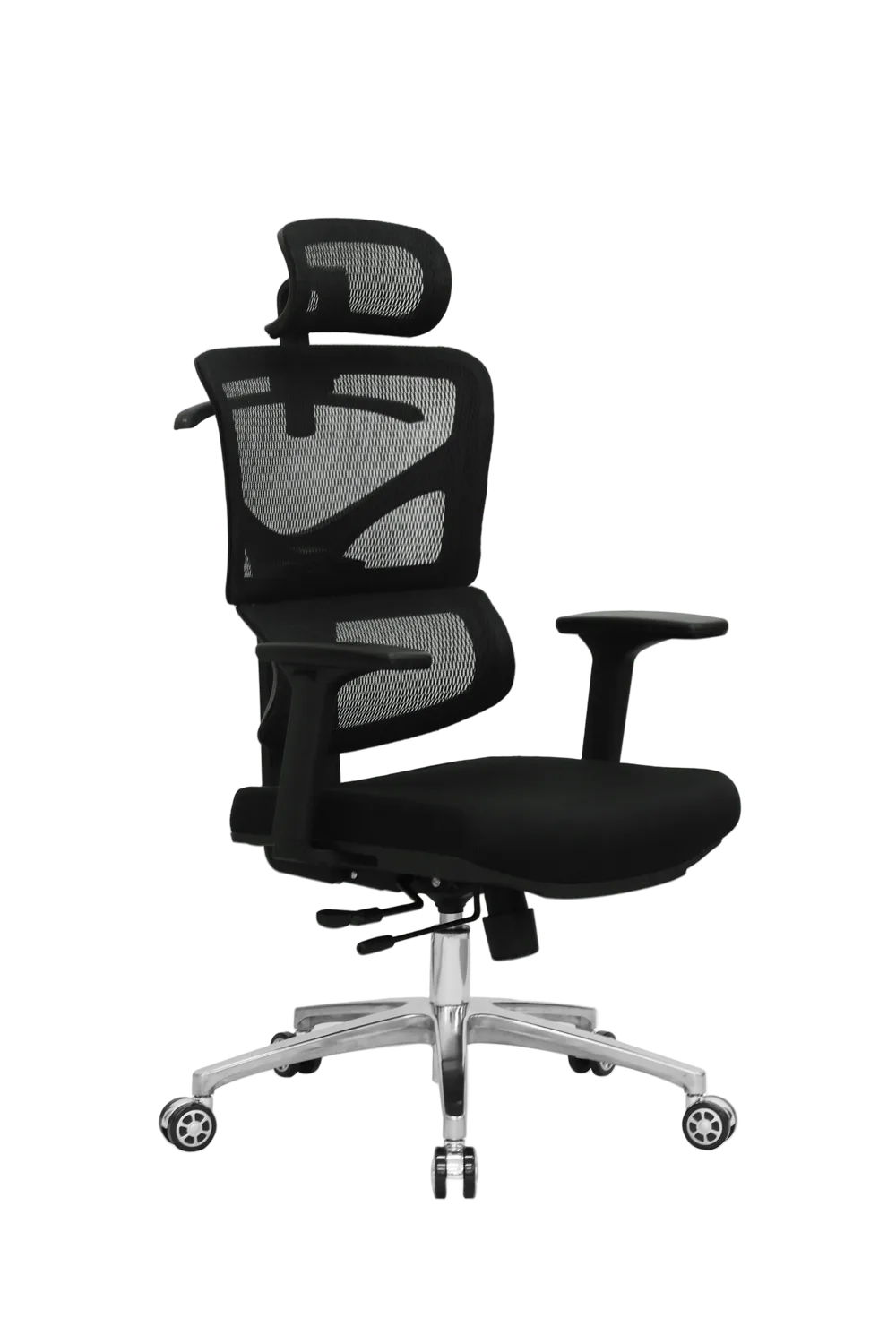 Игровое кресло EVOLUTION ERGO Fabric, вид сбоку, черное