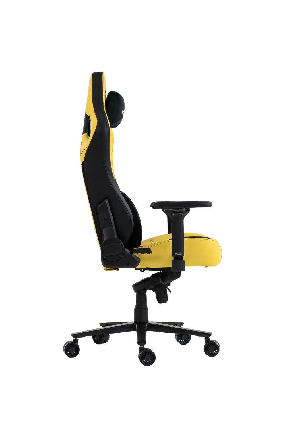 Игровое кресло EVOLUTION NOMAD PRO, вид сбоку, жёлтое и чёрное