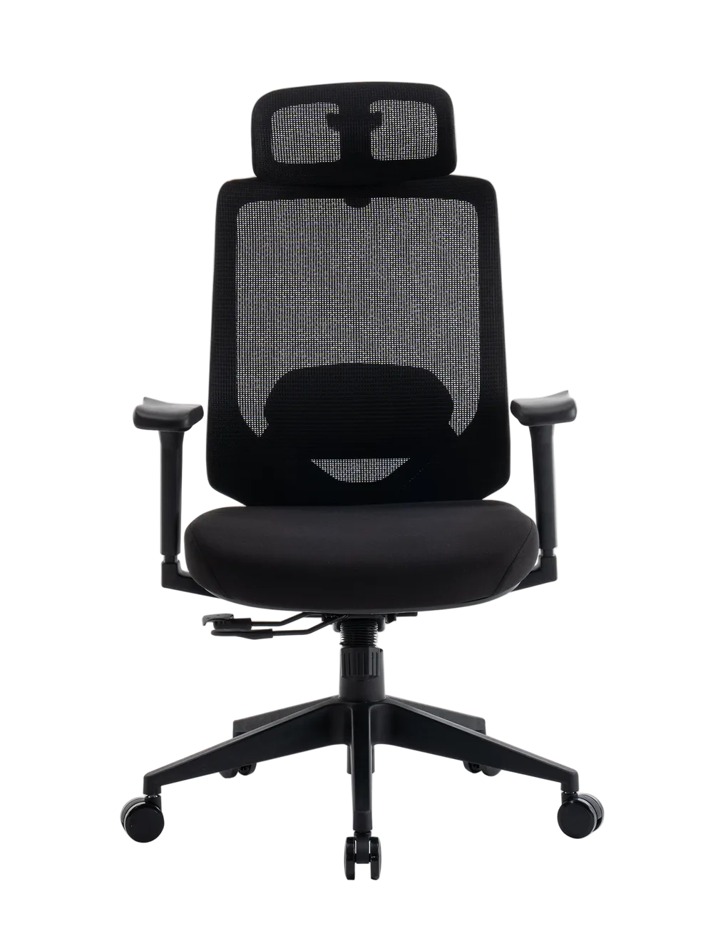 Игровое кресло EVOLUTION HybridFlex Black, вид спереди